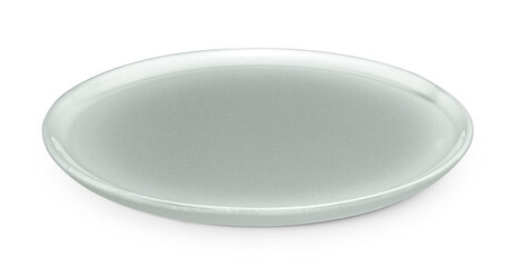 empty plate isolated on white background.
