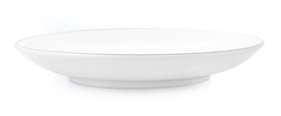 empty plate isolated on white background.