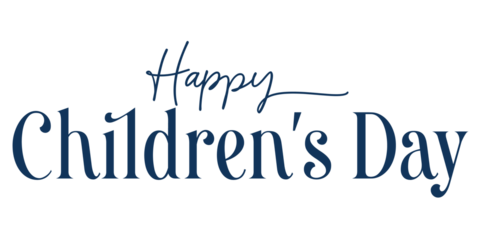 Children’s Day Text PNG