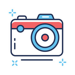 Smart AI camera icon representing computer vision and image recognition.