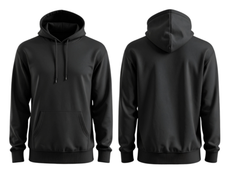  design - Blank Dark Hoodie Sweatshirt Apparel Template
