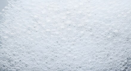 Delicate texture of bubbly foam creates a captivating abstract pattern