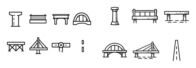 Car Bridge Icons