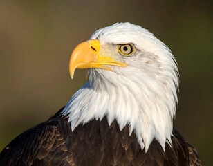 Obraz premium Bald Eagle Portrait Close Up.