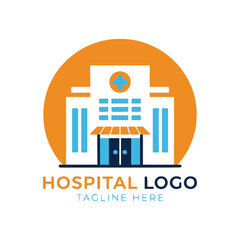 Hospital logo design. medical logo vector