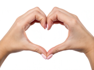 Two hands forming a heart shape, showcasing unity and affection.