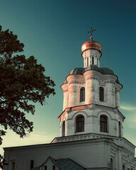 Ancient Orthodox Church in Evening Light
