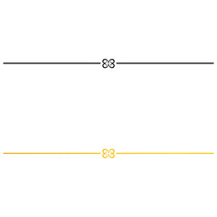 Black and golden ornamental line &ndash; Stylish divider design enhancing luxury themes.