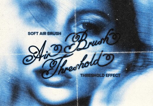 Air Brush Threshold Effect Mockup