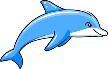 Fototapeta premium Dolphin vector illustration