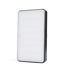 One stylish LED lamp isolated on white