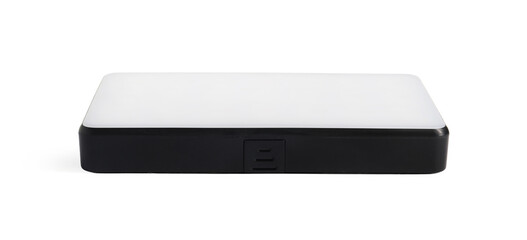 One stylish LED lamp isolated on white