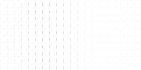 Illustrations and vectors Square grid, gray dotted lines, white background.