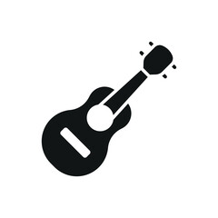 Guitar icon for bold music production and creative branding visuals.