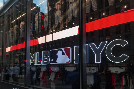 MLB New York City Flagship Retail Store in NY, USA. August 27, 2025
