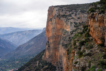 Small villange in the Mediterranean area, Greece.