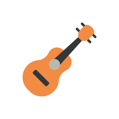 Guitar icon for realistic music illustration and performance content.