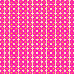 Pink and Yellow Floral Geometric Pattern Bright Abstract Seamless Design