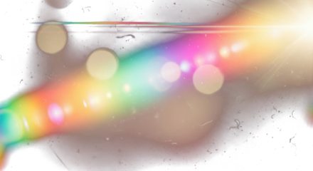 light leak overlay effect with blur rainbow light leaks and bokeh retro grain noisy Clean PNG