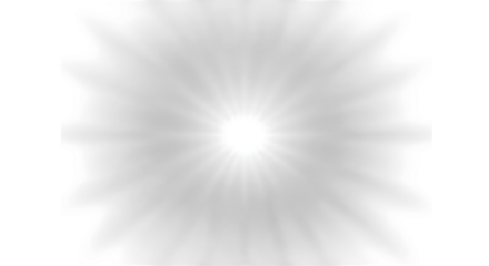 A bright white light emanating from the center against a dark background with starburst pattern effect