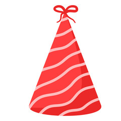 Striped red party hat