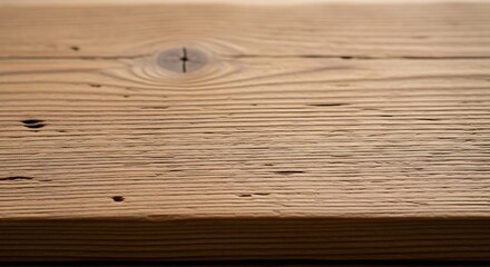 Detailed view of rustic wooden planks with visible grain pattern