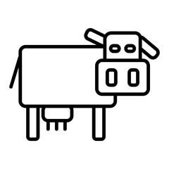 Naklejka premium cow