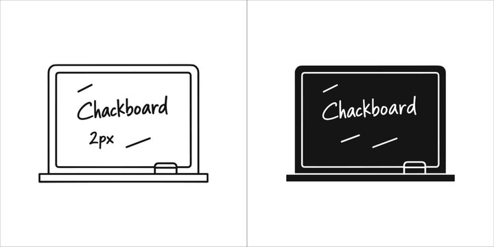 Illustration of a chalkboard with text