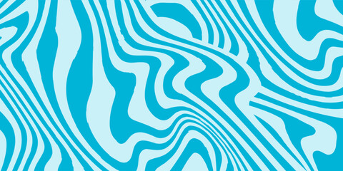 Psychedelic swirl seamless pattern. 60s, 70s style liquid groovy background. Vector illustration
