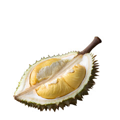 Fototapeta premium Durian Fruit King Cut Fresh Tropical Exotic Sweet