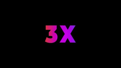 2X Number Animation