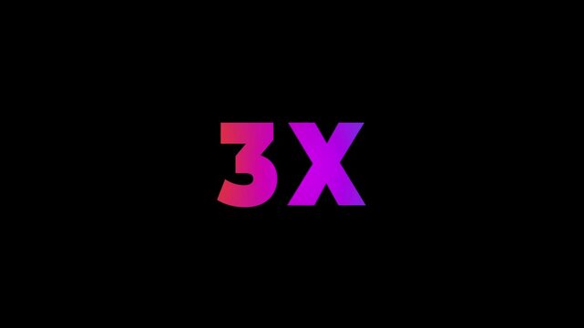 2X Number Animation