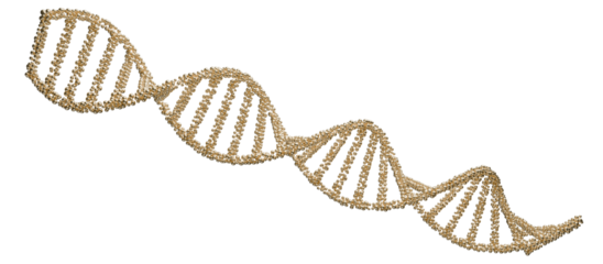 Abstract 3D digital DNA helix structure background. 3D rendering.