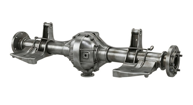 Metal Automotive Differential Axle Shaft in Silver Finish for Vehicle Drivetrain