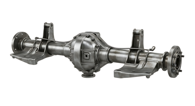 Metal Automotive Differential Axle Shaft in Silver Finish for Vehicle Drivetrain