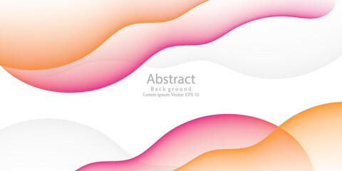 Colorful abstract background with gradient color. Template banner design with liquid shape.