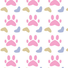 seamless background with hearts