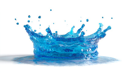 Water droplet splash crown