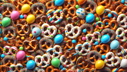 Birthday Balloon Pretzels