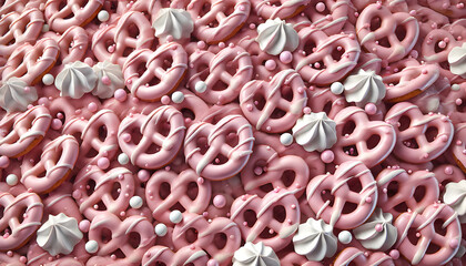 Strawberry Milkshake Pretzels