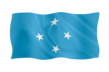 Digital composite. Flag of Micronesia. The 3rd of November is Micronesian Independence Day