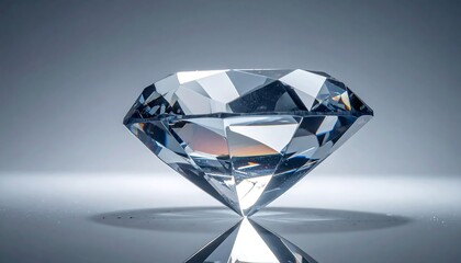Sparkling Diamond Gemstone Reflecting Light