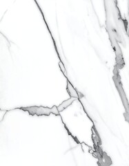 Abstract white marble texture with intricate grey veins for design