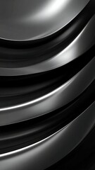 Abstract Metallic Waves - Futuristic and Sleek Background