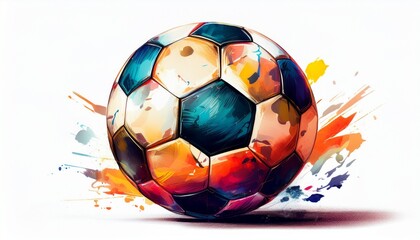 Fototapeta premium soccer ball isolated on a white background