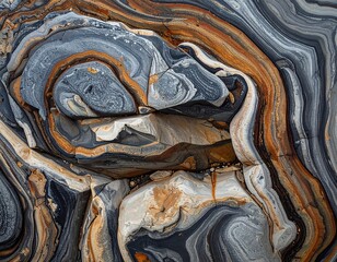 Abstract Geological Patterns of Colorful Strata