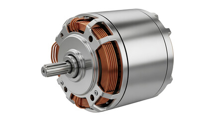 Electric Motor with Metallic Casing and Copper Windings for Industrial Equipment