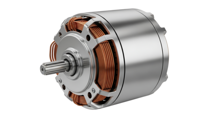 Electric Motor with Metallic Casing and Copper Windings for Industrial Equipment