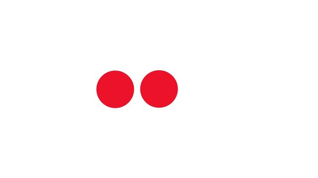 loading 3 dots blinking loop progress icon animation on transparent background. Typing loading dots animation concept
