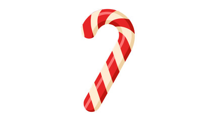 Obraz premium A delightful candy cane with red and white stripes, perfect for the holiday season.